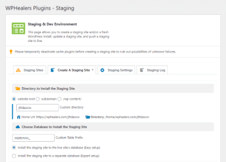 Staging and Dev Environment Plugin with WordPress Care Plan